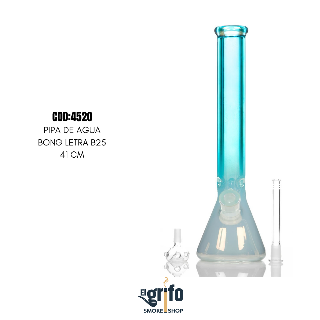 bong agua pipa de agua letra b25 grande 3 piezas