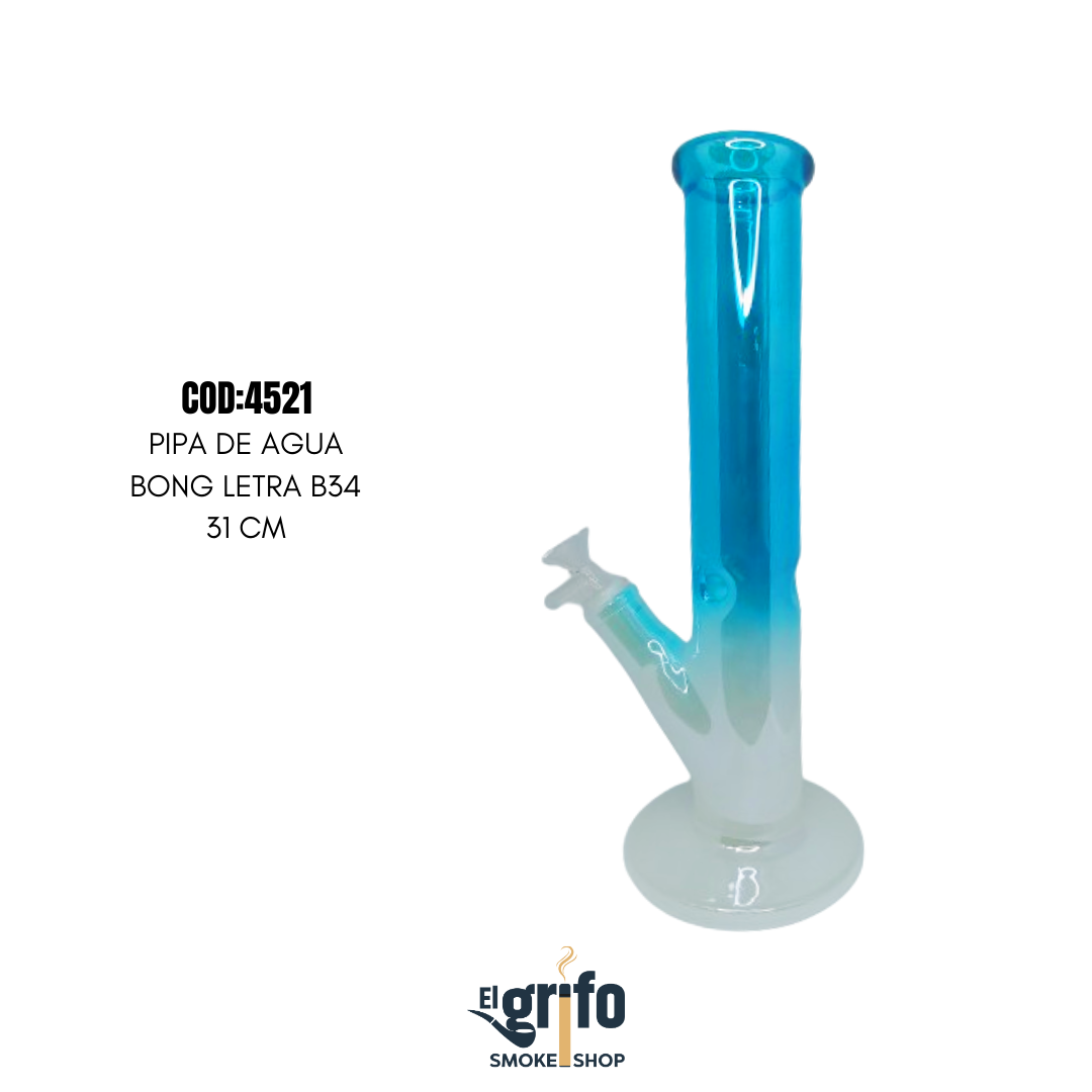 pipa bong pipa fumar pipa de agua letra b34 grande