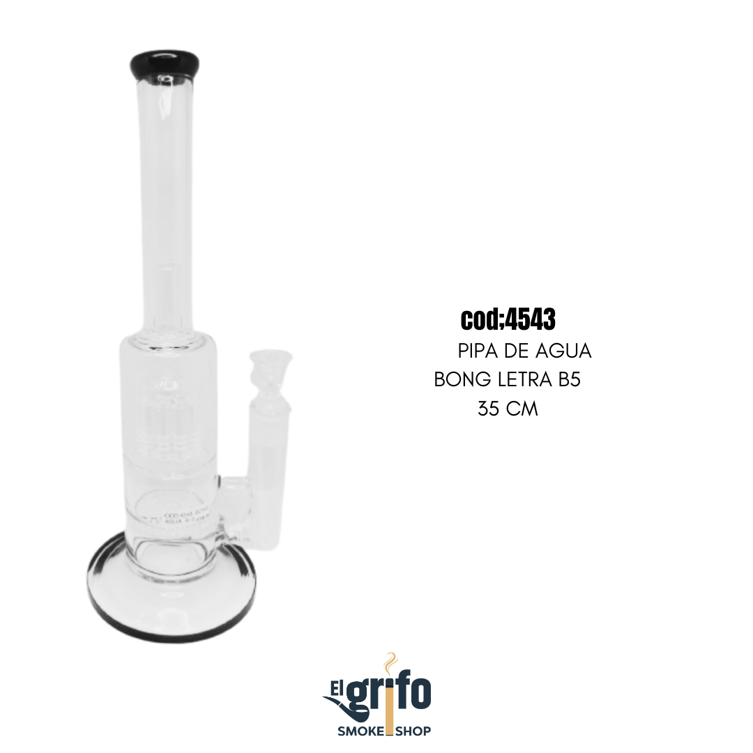 bong agua pipa de agua letra b 5 mediana