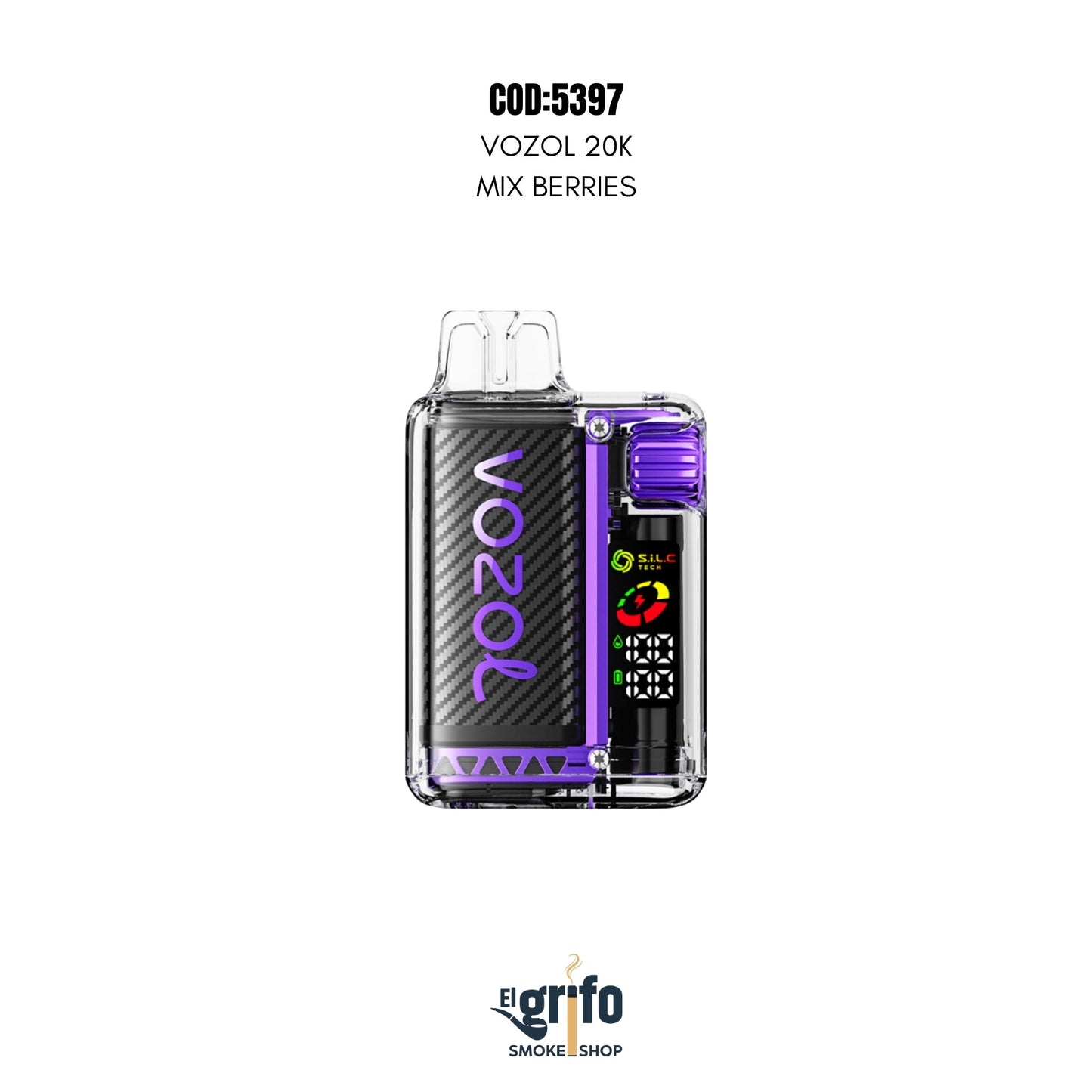 VAPE DESECHABLE VOZOL 20MIL 20K PUFFS mix berries