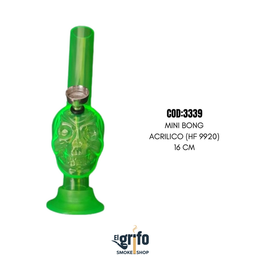 mini bong acrilico pequeño agua