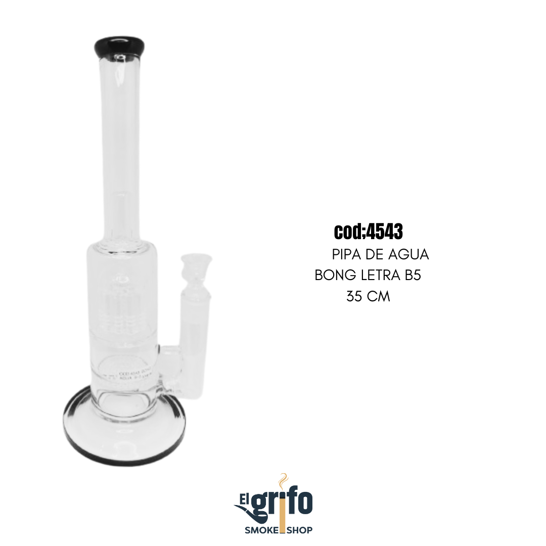 bong agua pipa de agua letra b 5 mediana 