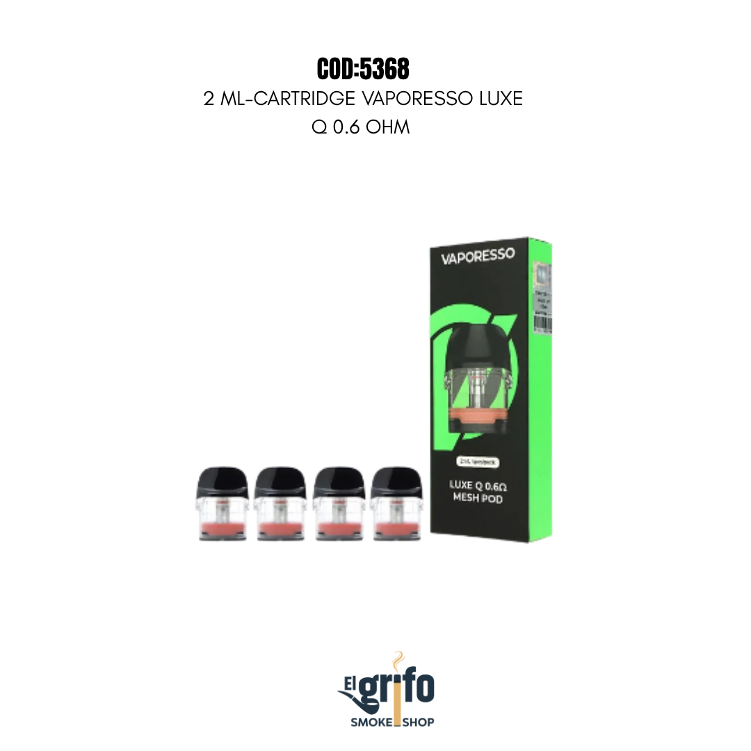 CARTRIDGE VAPORESSO LUXE Q 0.6 OHM 2 ML