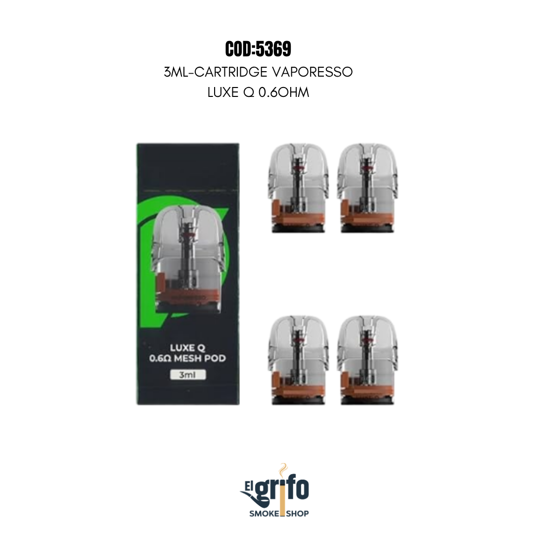 CARTRIDGE VAPORESSO LUXE Q 0.6 OHM 3 ML