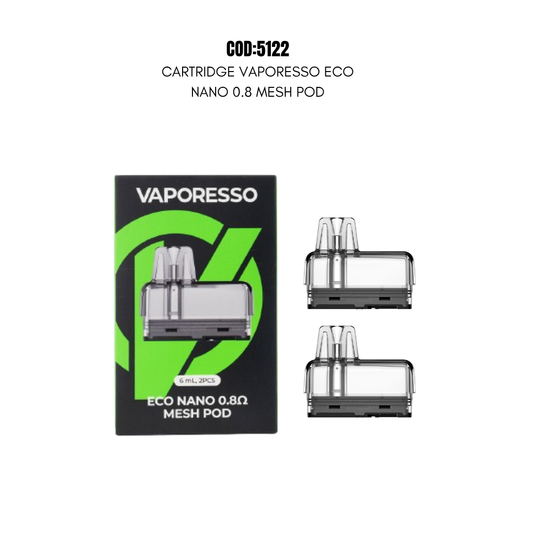 CARTRIDGE VAPORESSO ECO NANO 0.8 OHM MESH(FALTA PONER LOGO)