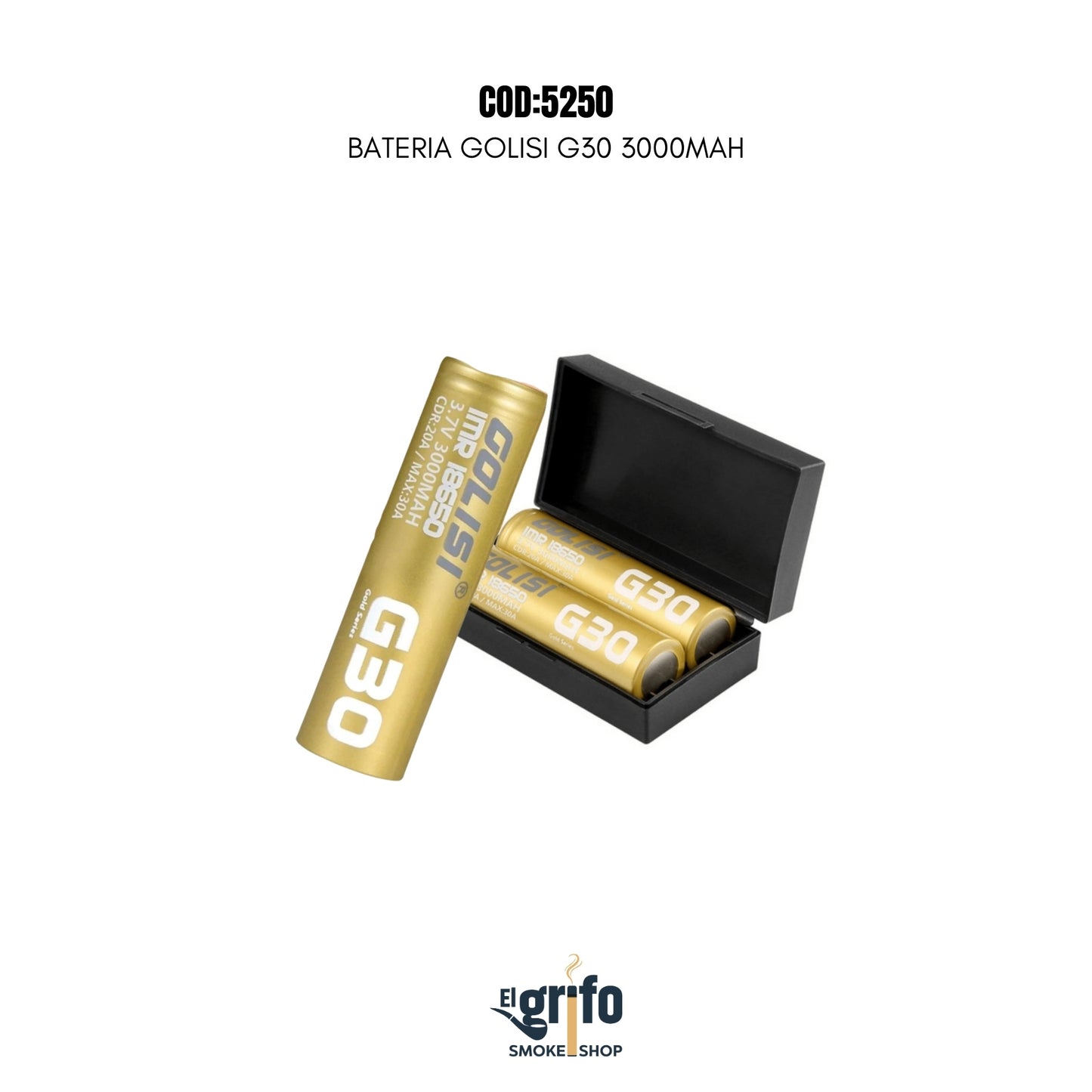 bateria vaper vateria golisi g30 3000MAH