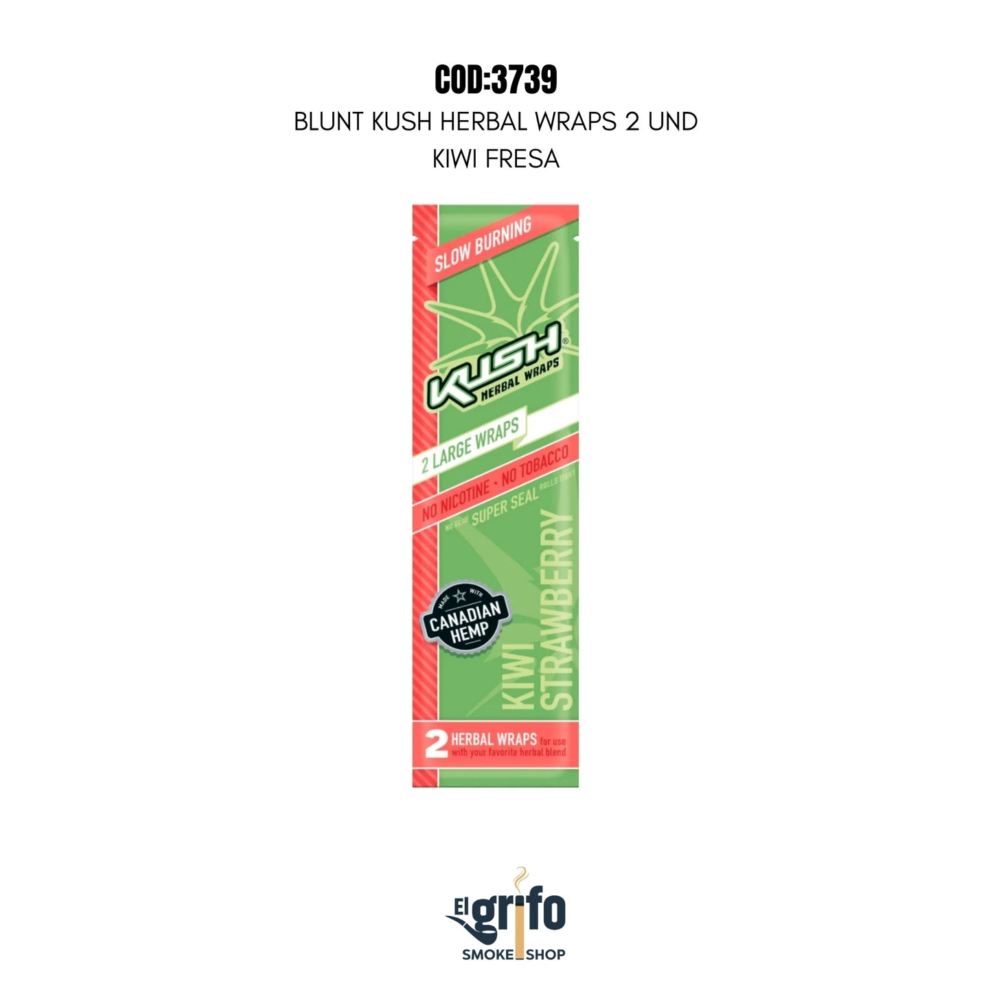 BLUNT KUSH HERBAL WRAPS 2 UND KIWI FRESA