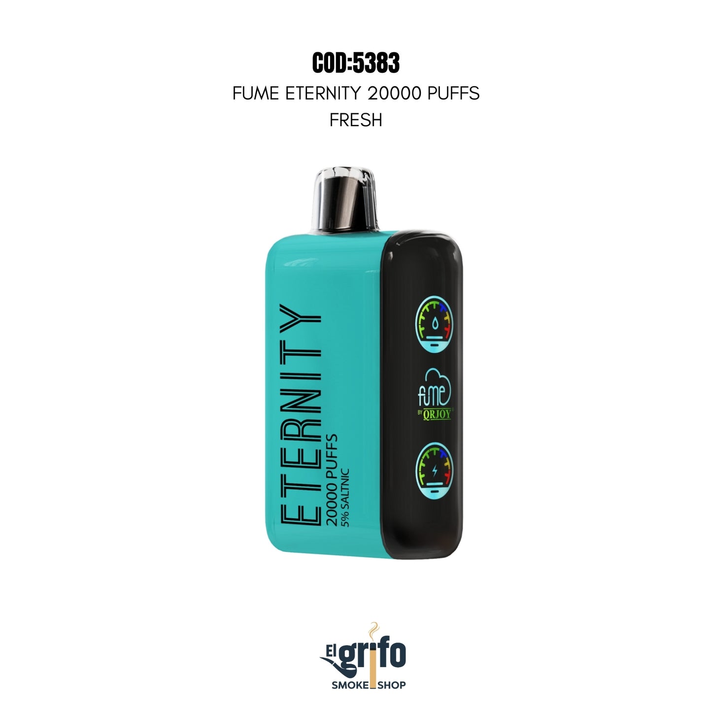 VAPE DESECHABLE FUME ETERNITY 20MIL 20K PUFFS FRESH MENTA 