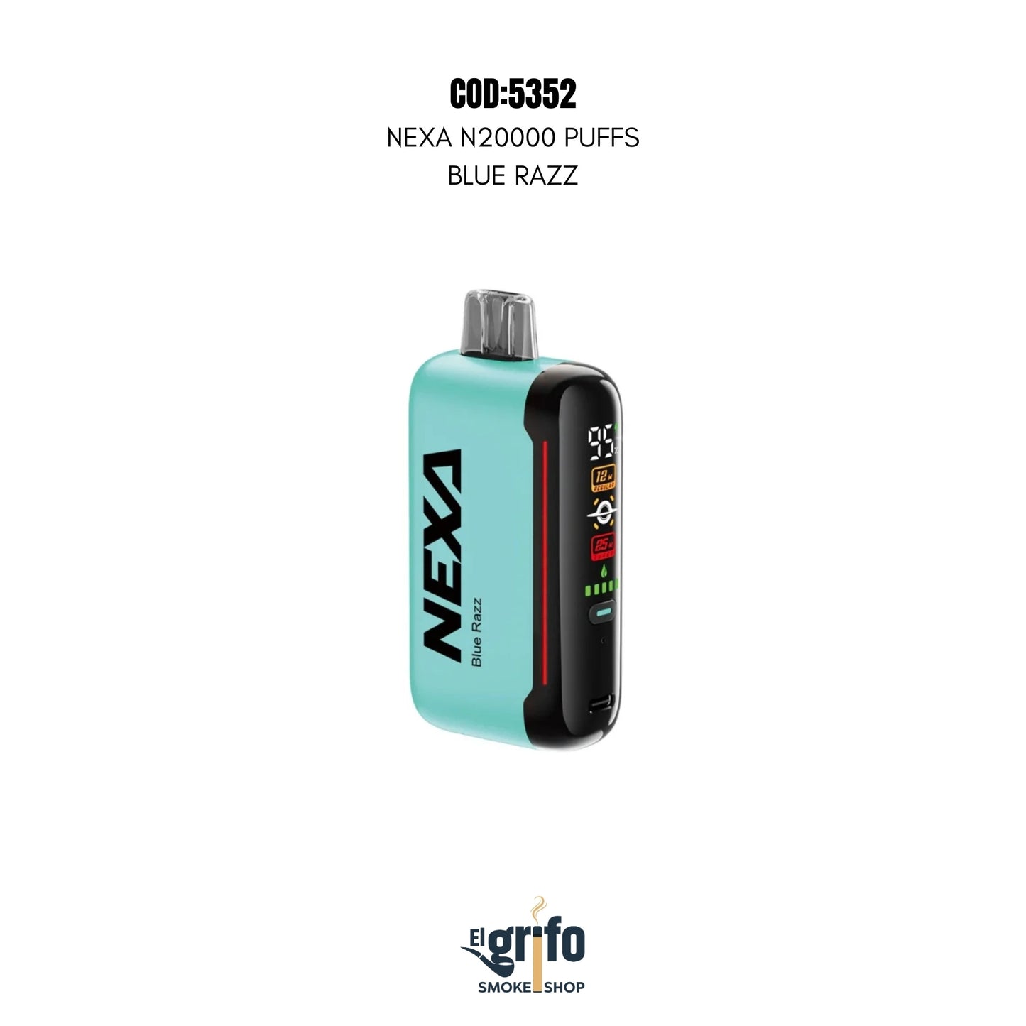 VAPE DESECHABLE NEXA 20MIL 20K PUFFS BLUE RAZZ BLUEBERRIES