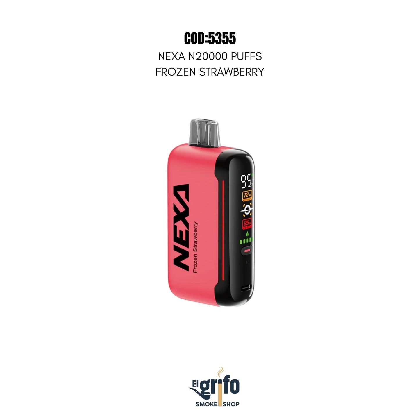 VAPE DESECHABLE NEXA 20MIL 20K PUFFS FROZEN STRAWBERRY FRESA