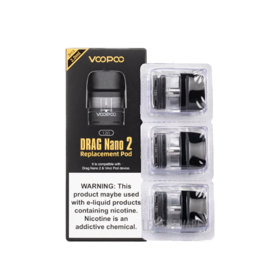 VOOPOO DRAG NANO 2 CARTRIDGE CARTUCHO REPUESTO REMPLAZO POD DRAG NANO 2 1.2 HM