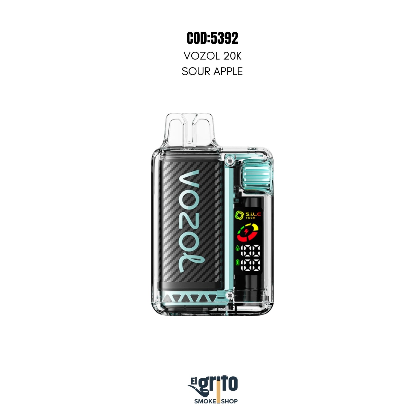 VAPE DESECHABLE VOZOL 20MIL 20K PUFFS sour apple